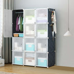 12_door_transparent_plastic_wardrobe_for_home_storage__black