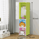 4_door_Waterproof_plastic_wardrobe_for_moisture_resistance__lemon-green