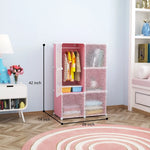 6_door_PP_plastic_closet_for_bedroom_storage__pink