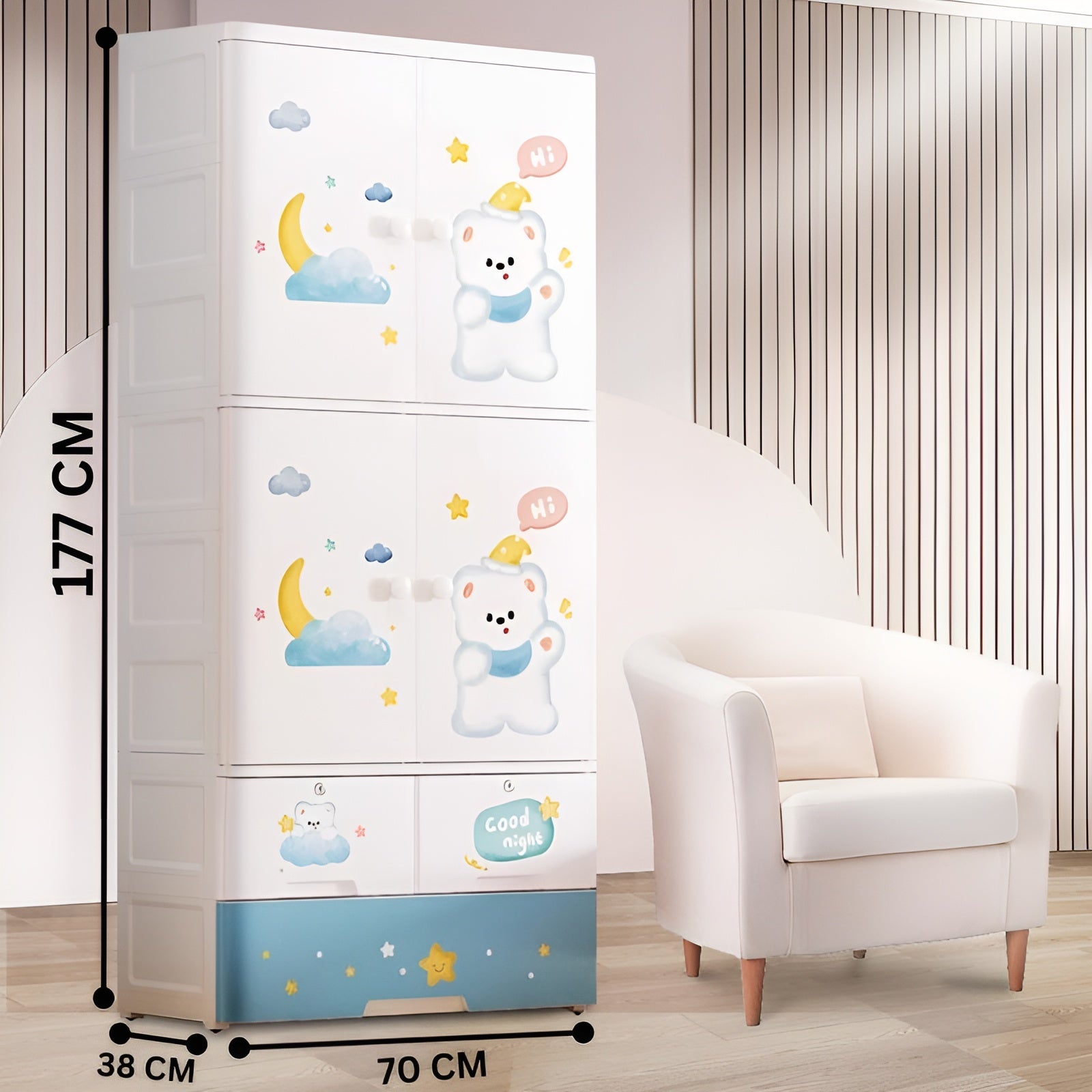 7031_blue_bear-Top-rated-plastic-wardrobes-online__blue-bear