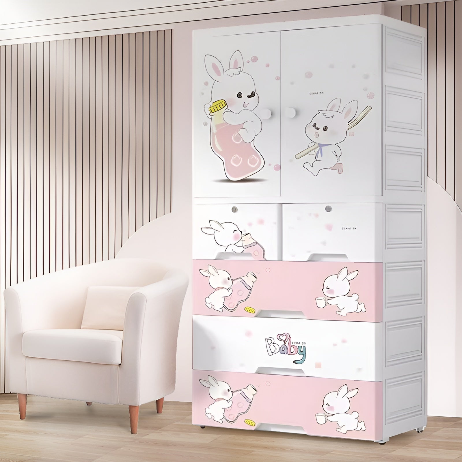 Affordable-plastic-cupboard-for-kids__rabbit