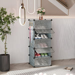 Best_multi-tier_shoe_rack_for_small_apartments__10-pair-gray