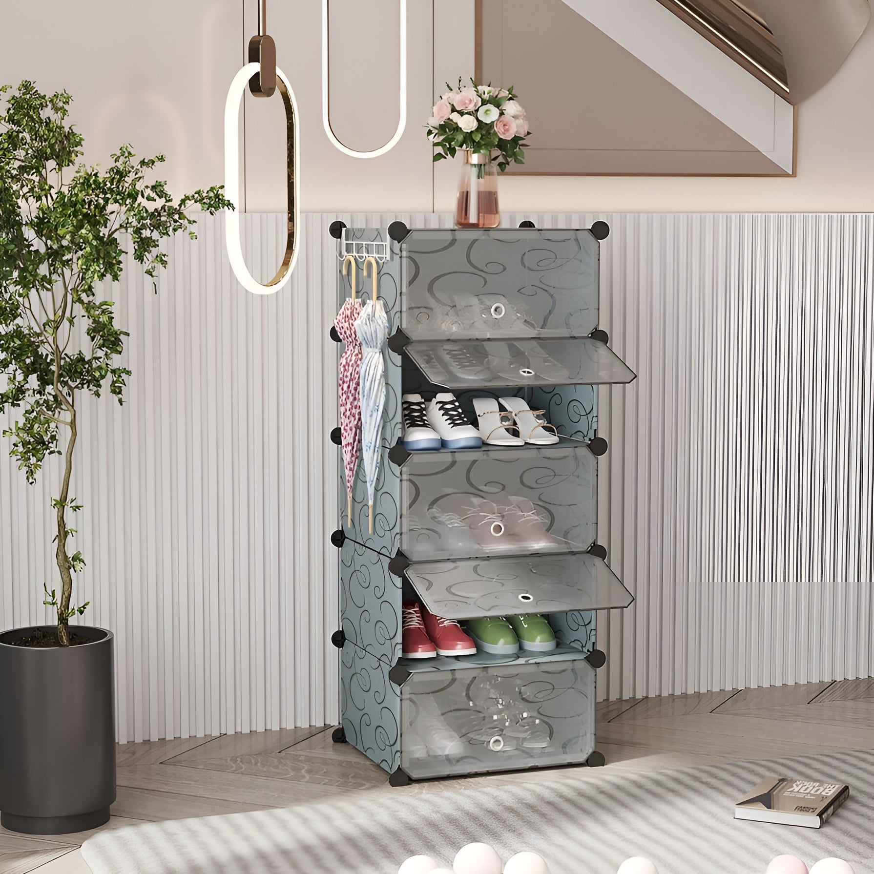 Best_multi-tier_shoe_rack_for_small_apartments__10-pair-gray