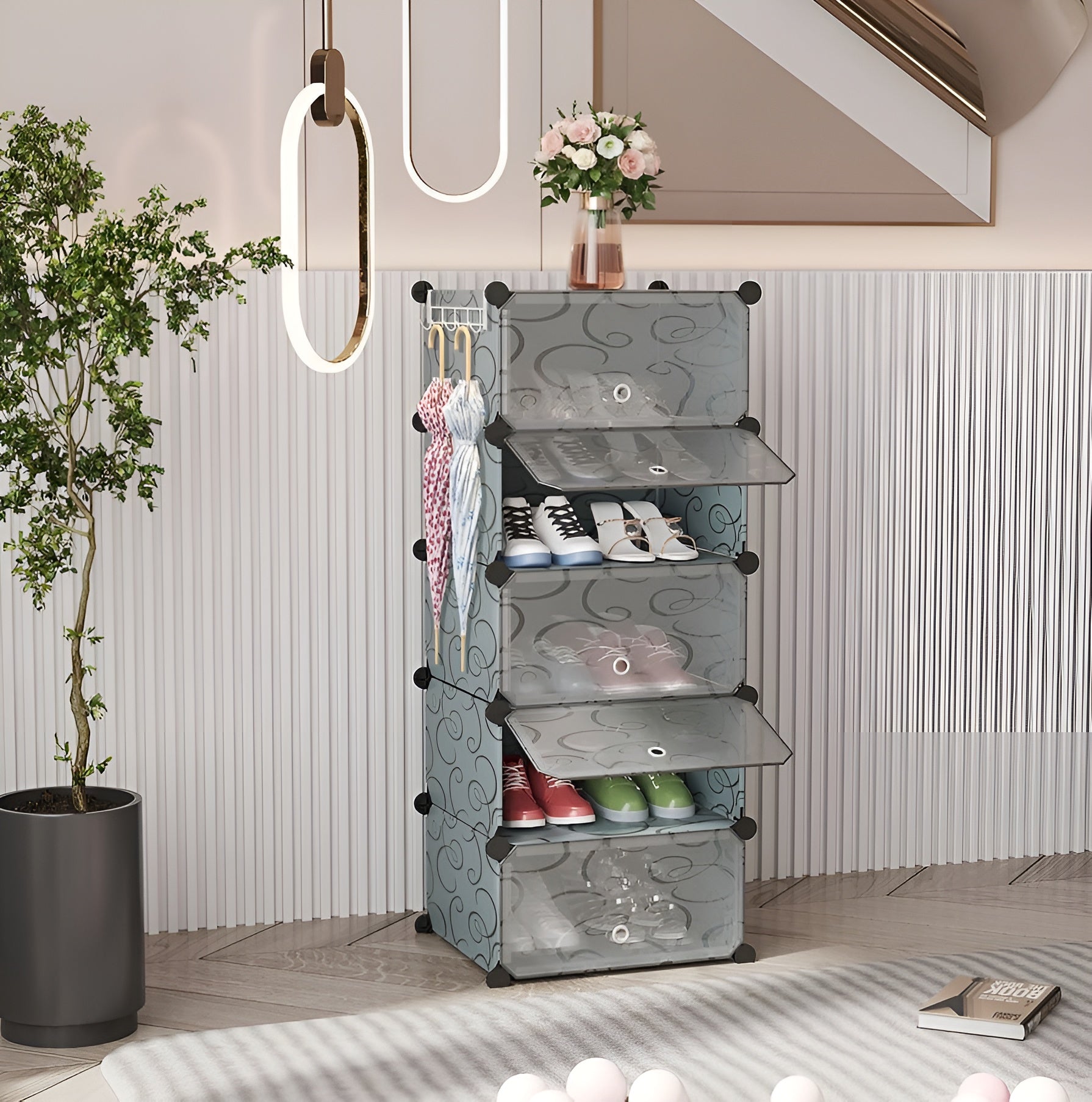 Best_multi-tier_shoe_rack_for_small_apartments__10-pair-gray