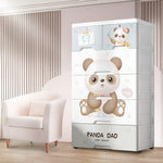 Cartoon-design-plastic-wardrobe-for-kid's__panda