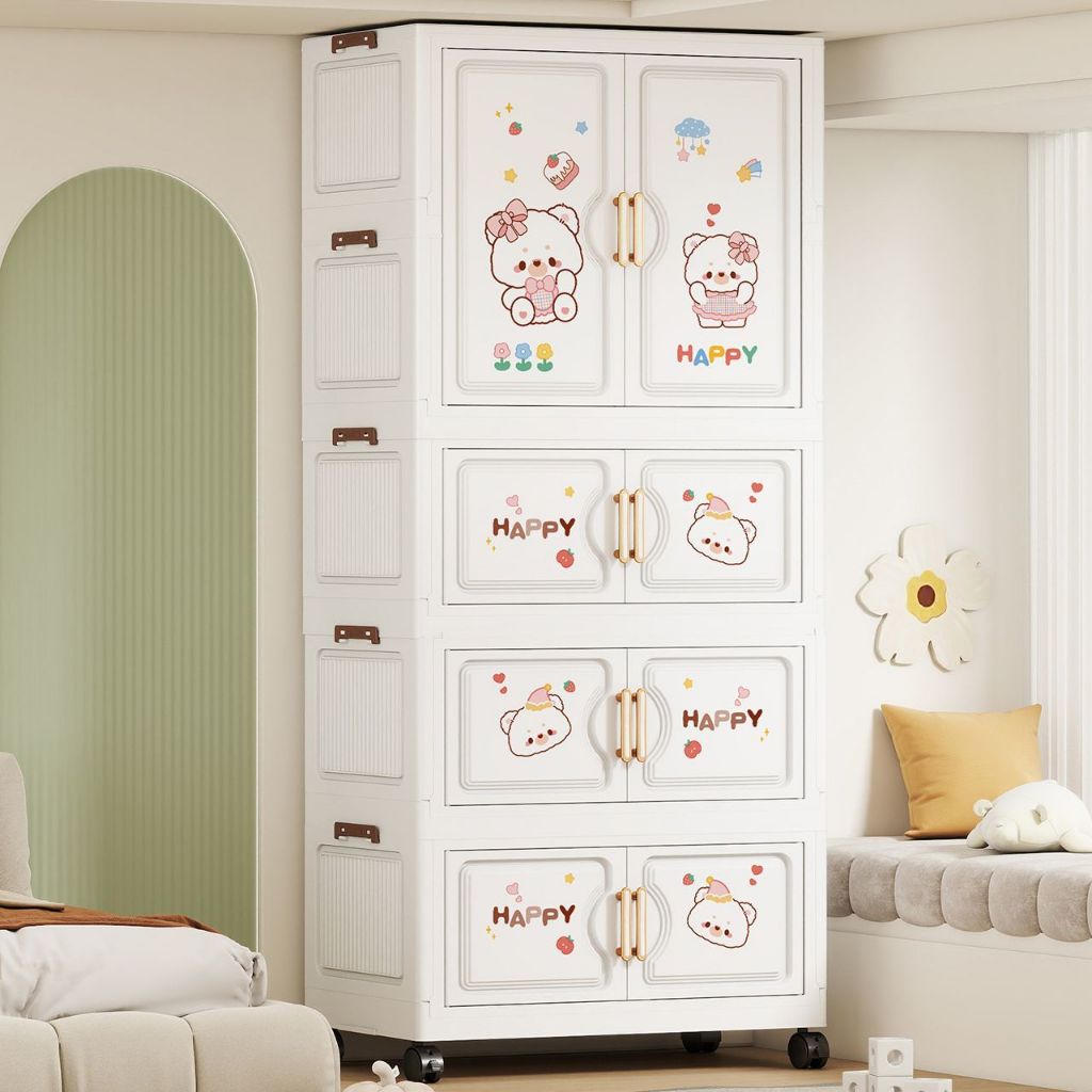 Cartoon bear plastic wardrobe__cake-bear