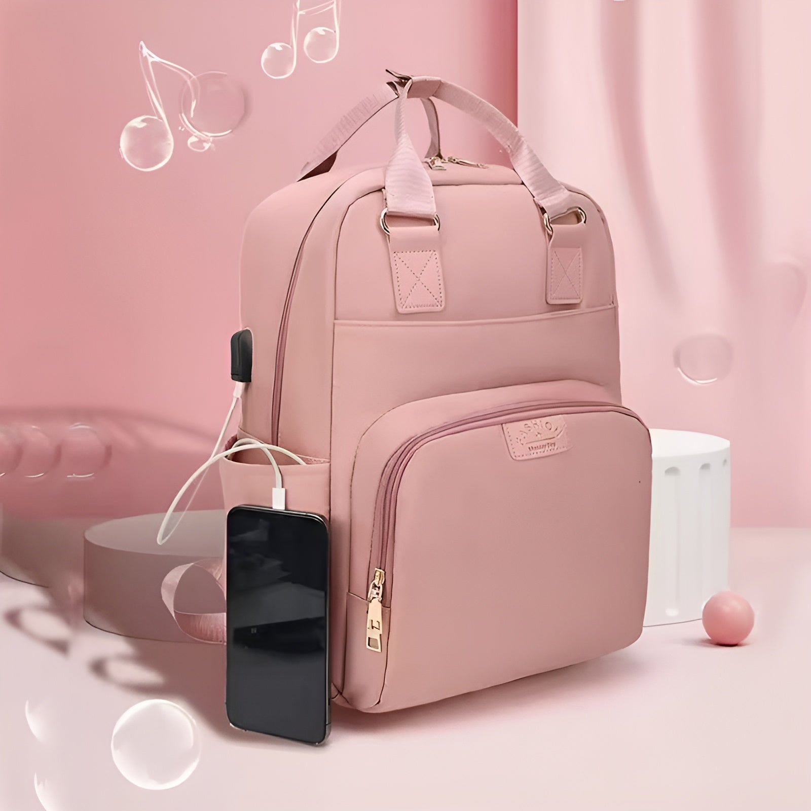 Comfortable_diaper_bag_backpack_for_long_outings_and_travel__Pink