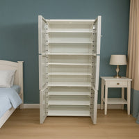 Compact tall cabinet with six storage sections__6533 A Grey