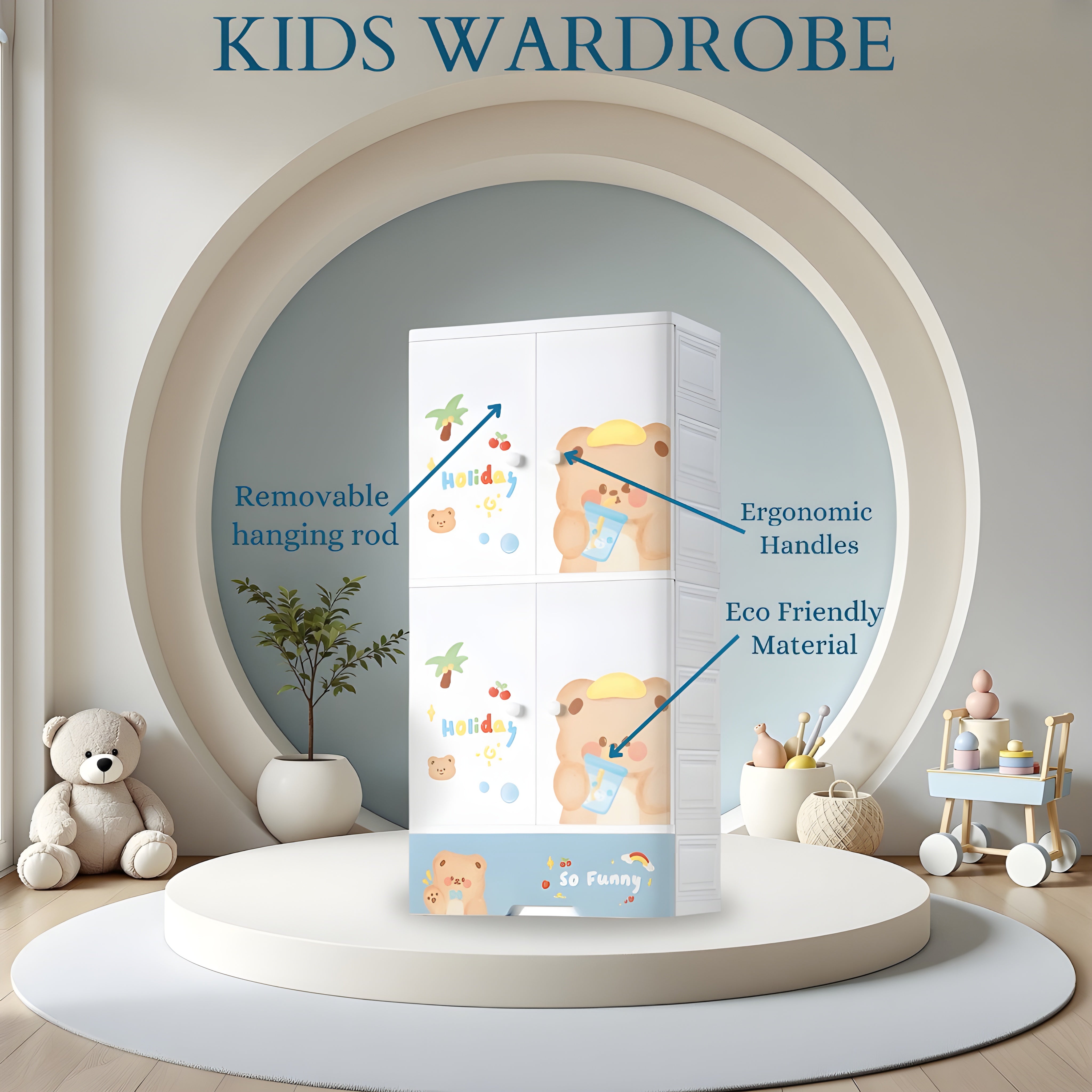 Cute_themed_kids_wardrobe_for_boys_and_girls__summer-bear