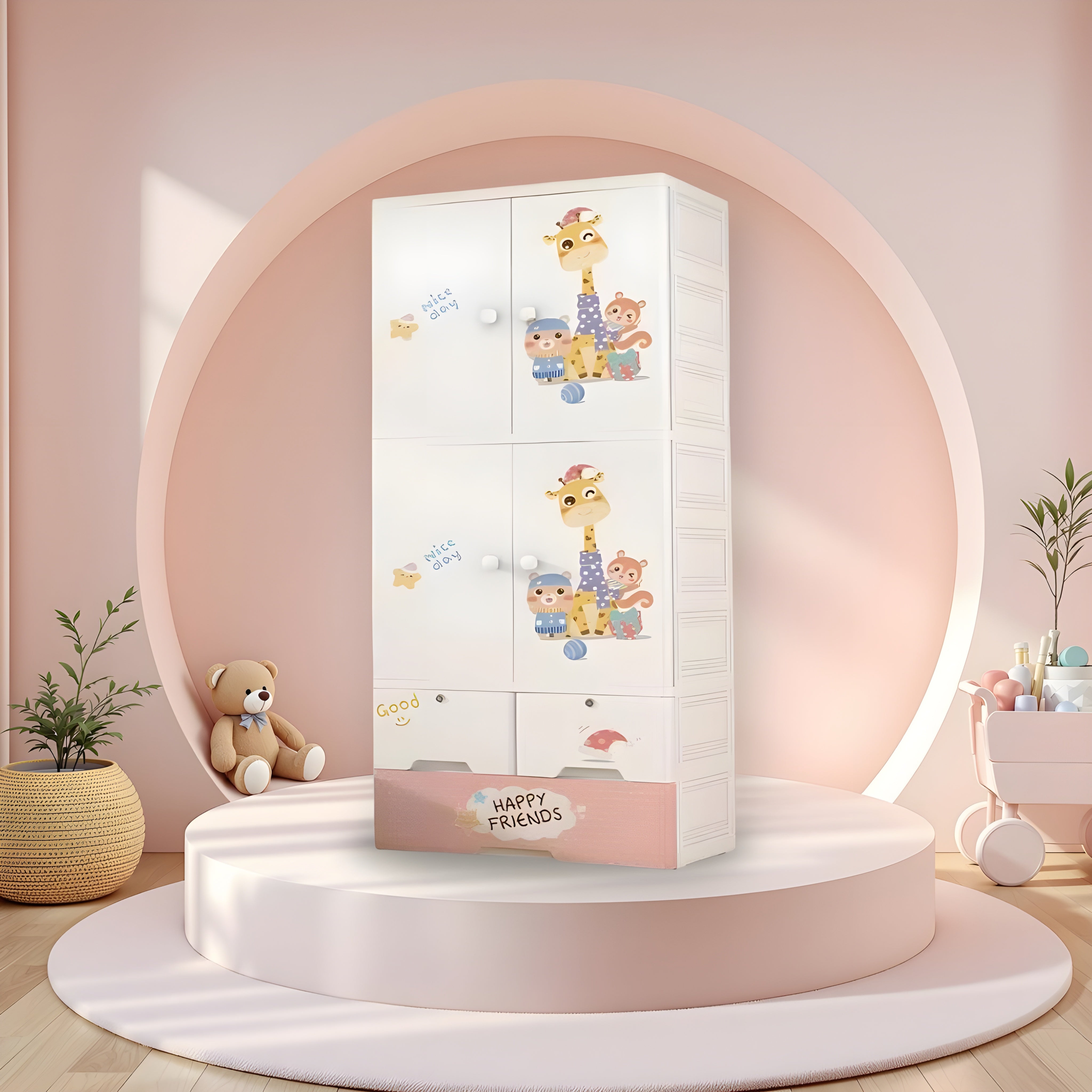 Eco-friendly-plastic-wardrobe-for-kids-with-natural-colors-and-designs__giraffe