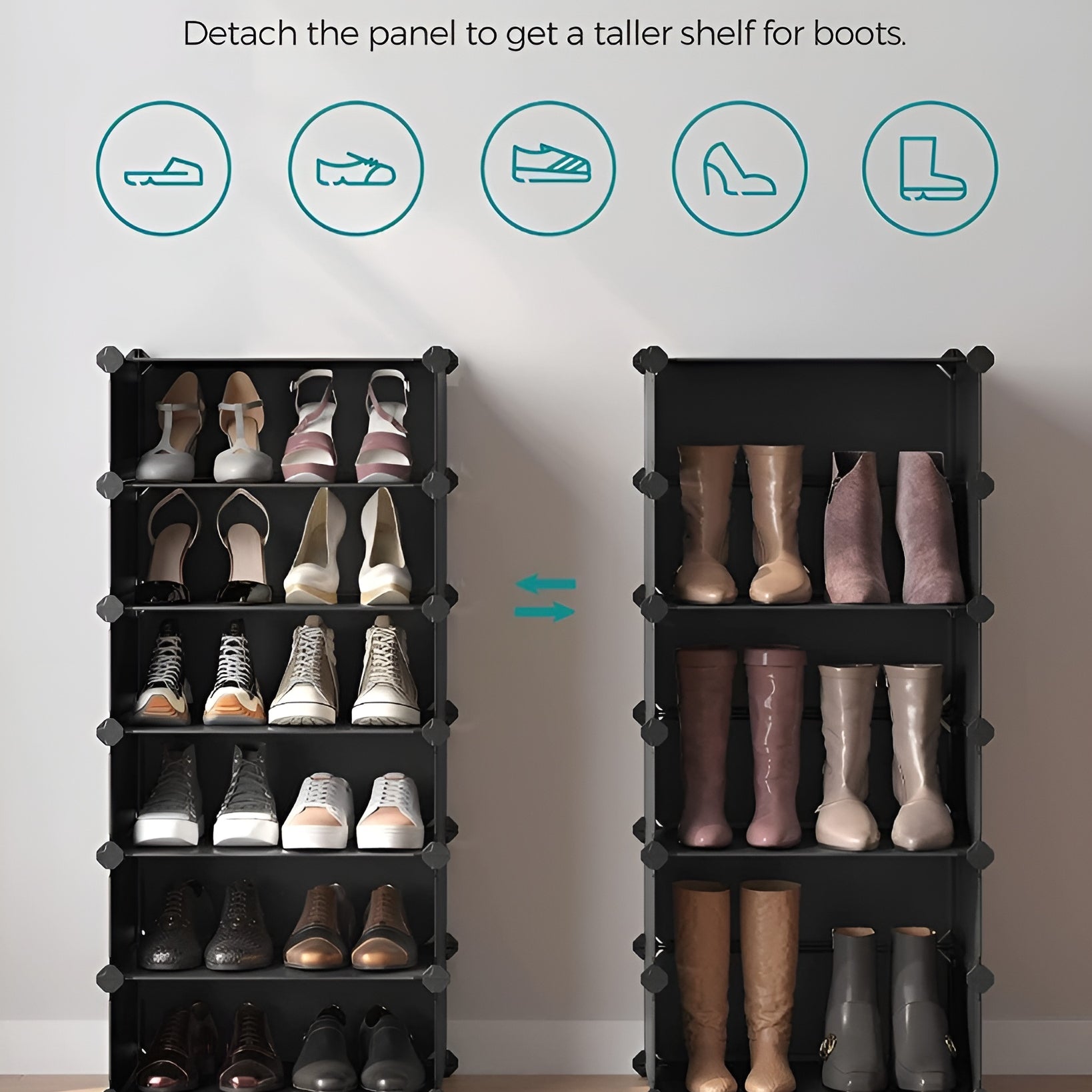 Flexible_plastic_shoe_organizer_for_narrow_closets__12-pair-black