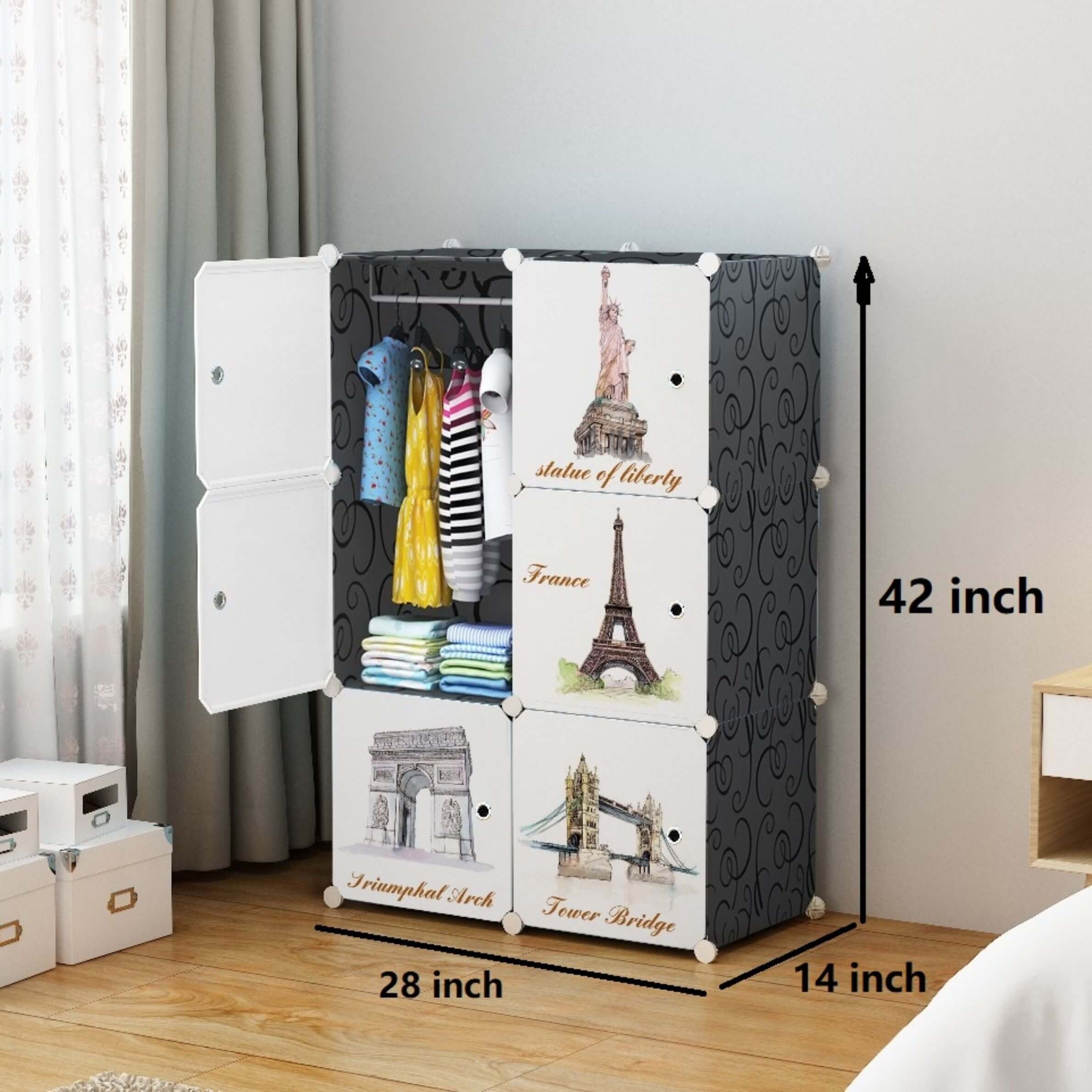 Lightweight_Plastic_Clothes_Wardrobe_6_door__black