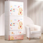 Multi-compartment-plastic-wardrobe-for-kids__cute-bunny