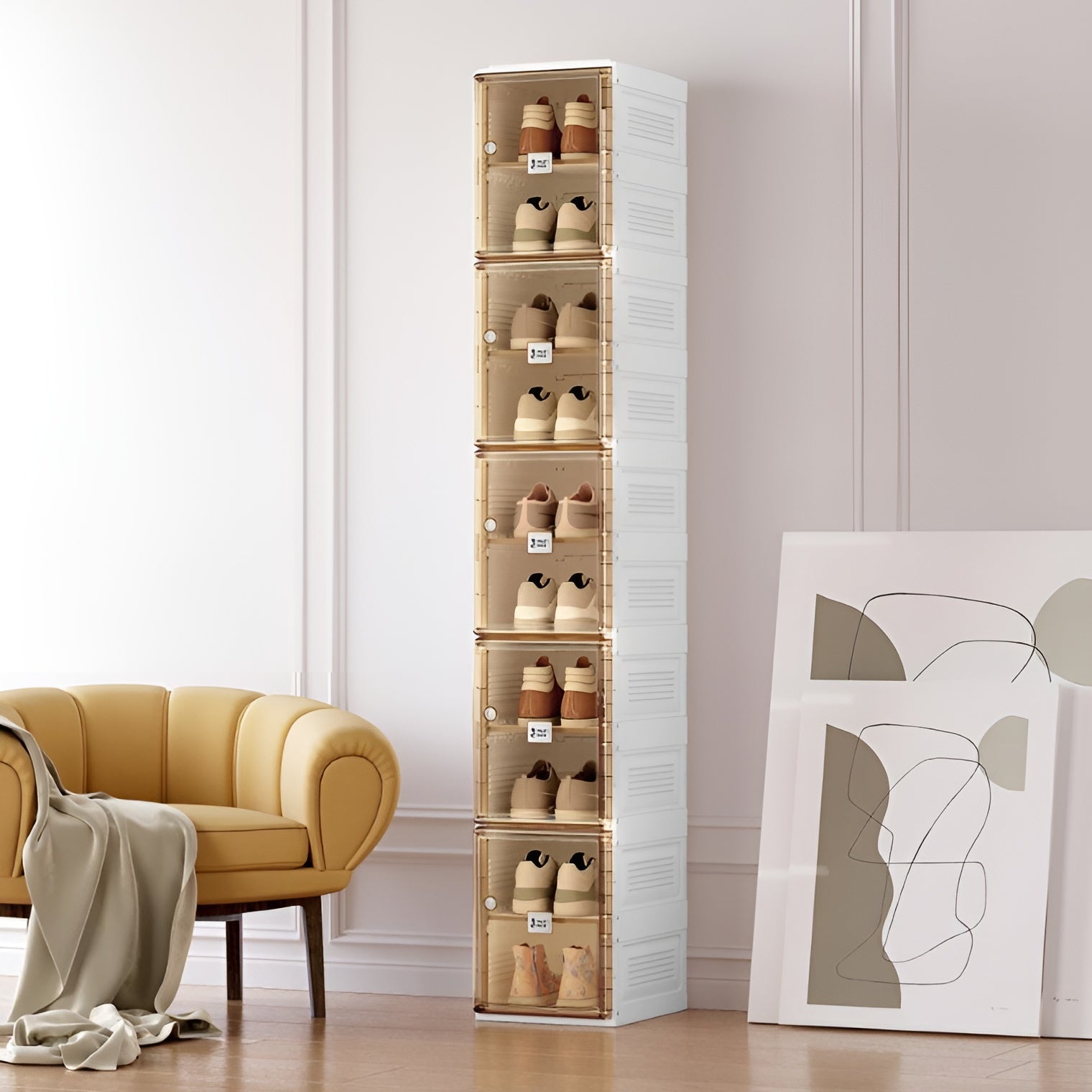 Multi-layer_shoe_storage_cabinet_for_sneakers_heels_and_boots__5-Door