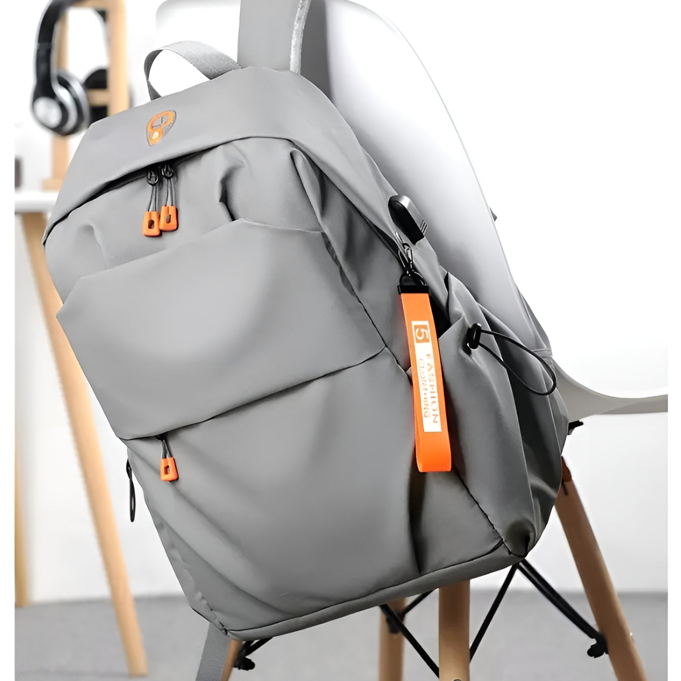 Multi-pocket_backpack__Gray