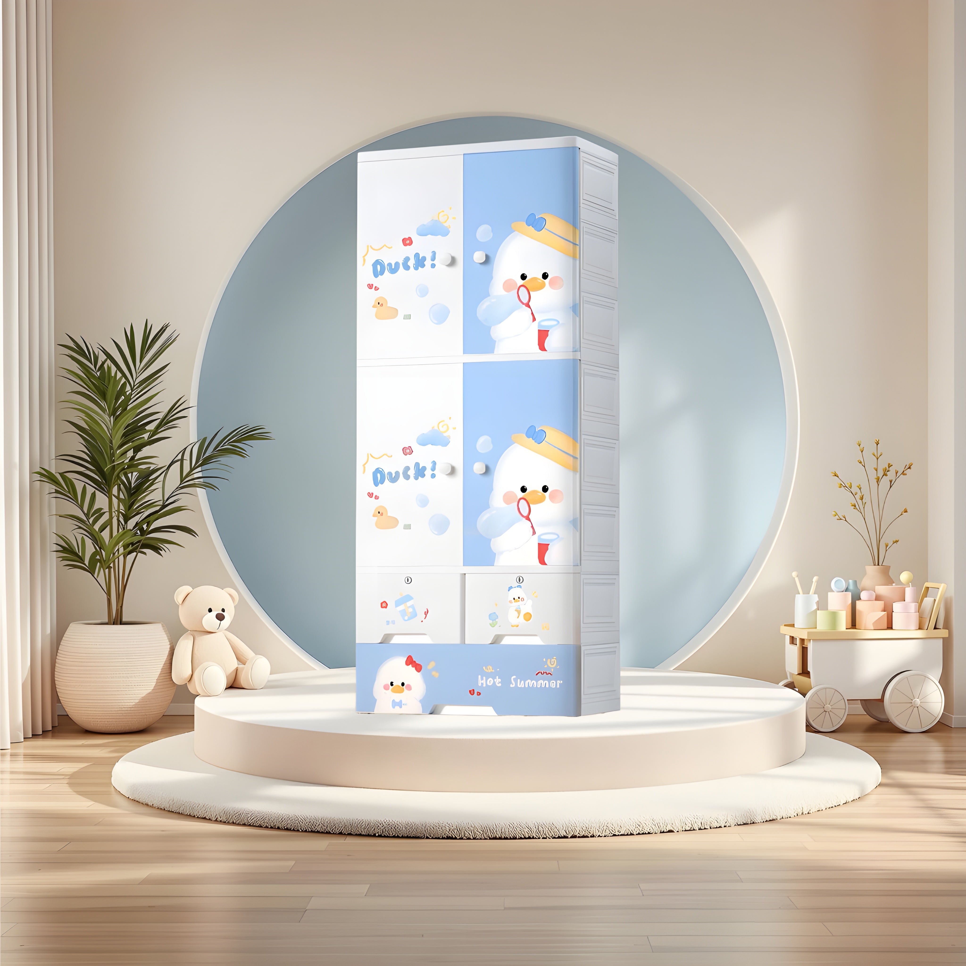Plastic-kids-cupboard-for-clothes-with-adjustable-hanging-height__bubble-ducky
