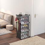 Spacesaving_shoe_organizer_for_entryway__12-pair-black