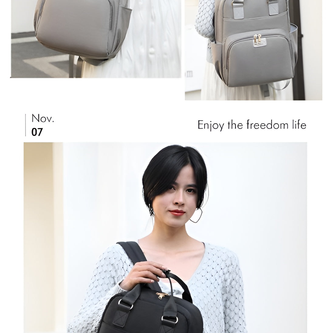 Travel-friendly_baby_diaper_bag_with_waterproof_fabric__Black