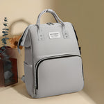 Unisex_diaper_backpack_for_parents__Gray