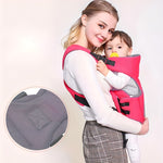 adjustable_padded_shoulder_baby_carrier_for_parents__Red