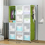 buy_12-door_PP_wardrobe_with_transparent_doors_online__green