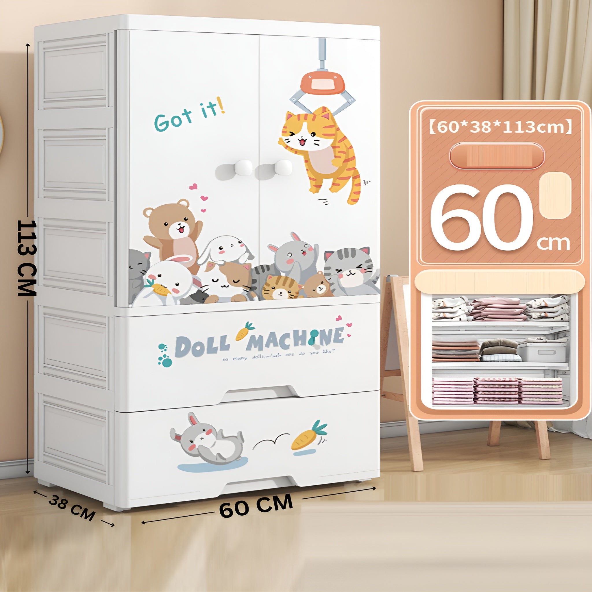 cute_cartoon_printed_kids_wardrobe__Doll