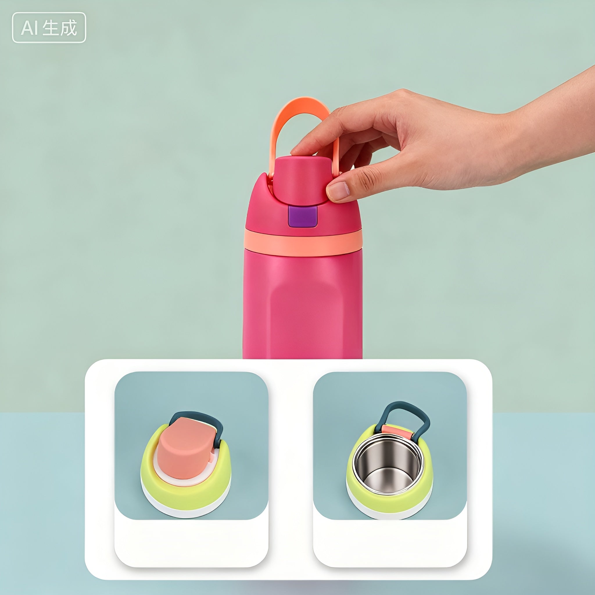 double_wall_vacuum_flask_bottle__Pink