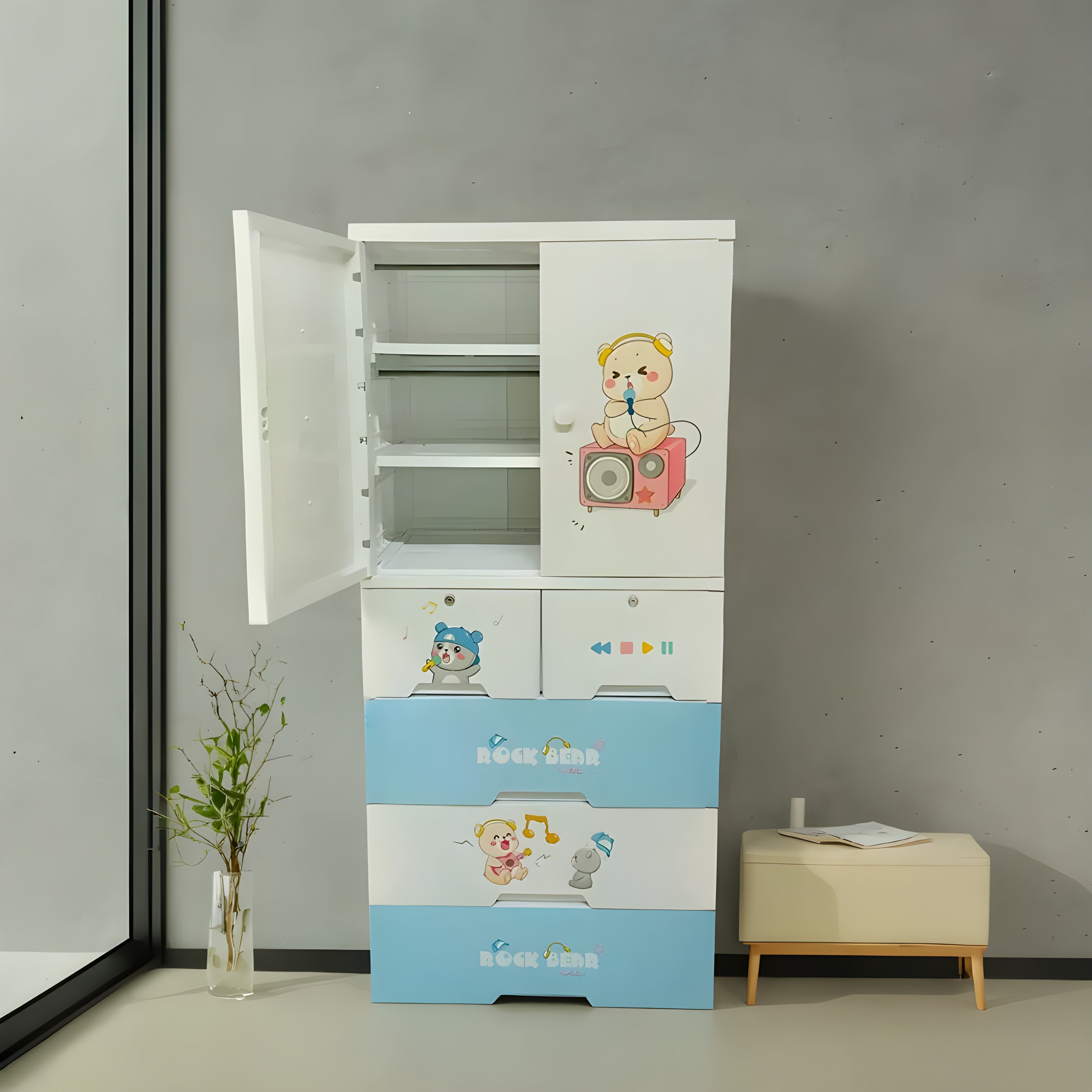 durable_plastic_children_s_wardrobe_with_storage_drawers__rock-bear