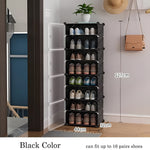 durable_soft_plastic_shoe_organizer_for_closet__16-pair-black