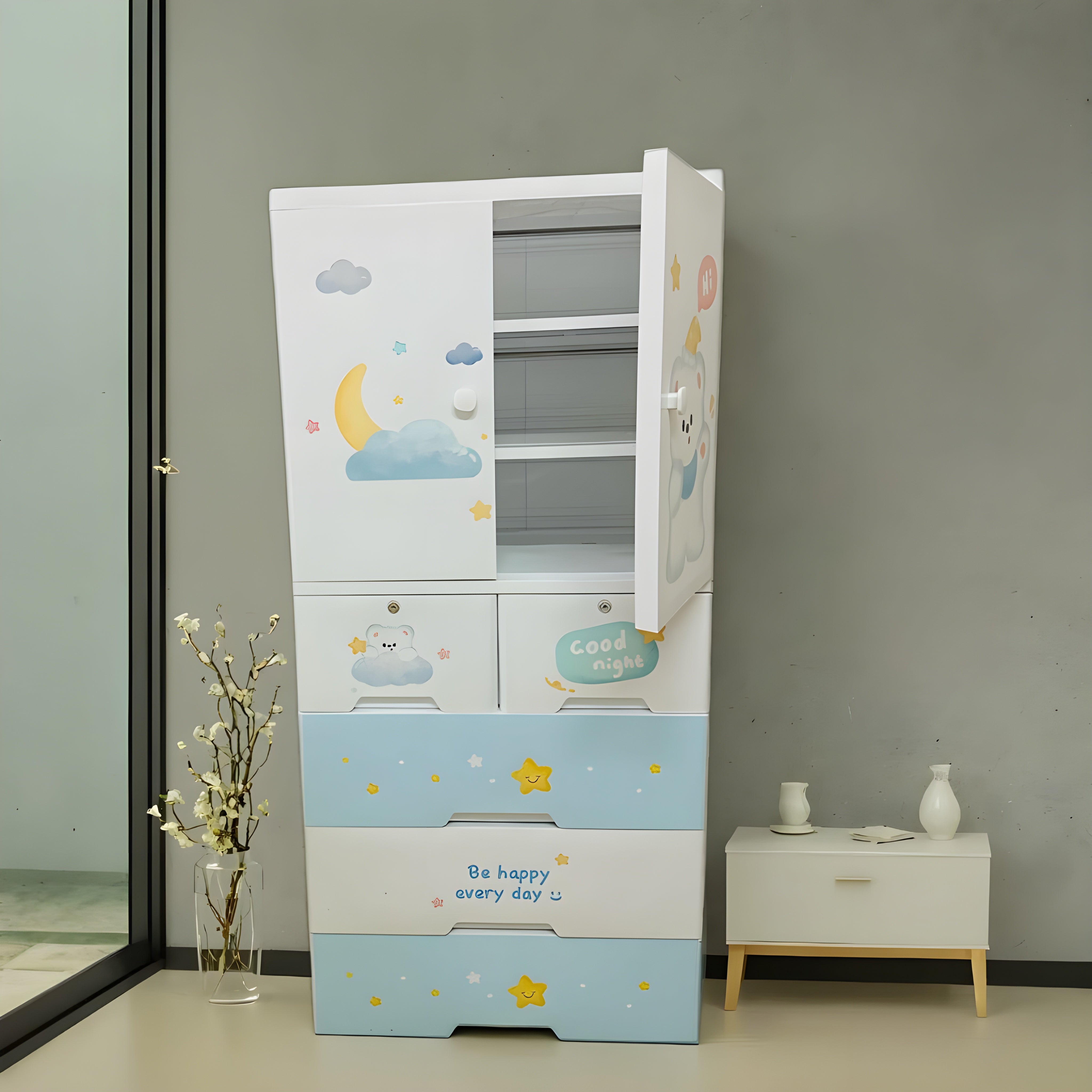 lightweight_plastic_wardrobe_for_kids_with_drawers_and_doors__blue-bear