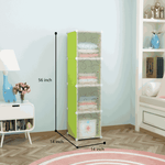 multipurpose_transparent_plastic_storage_cabinet__green
