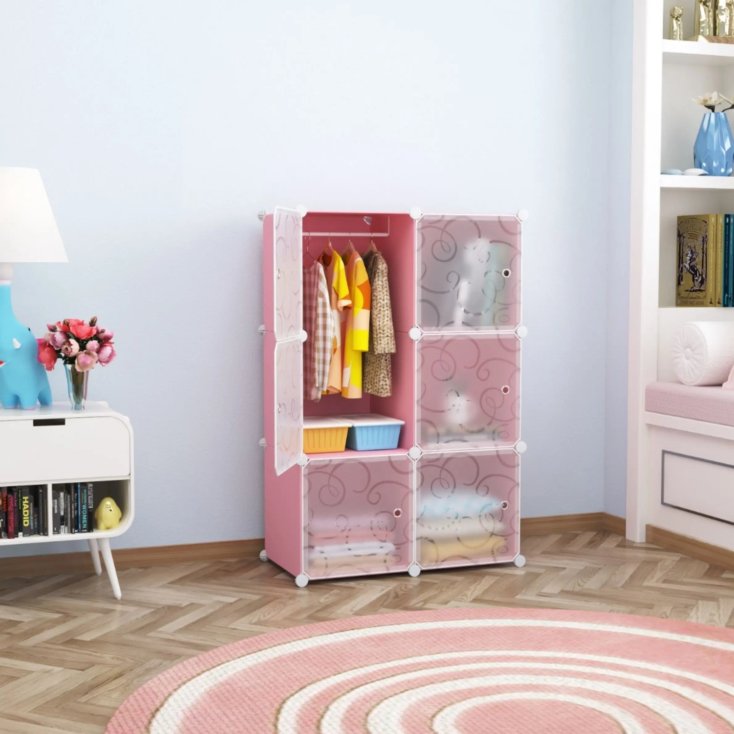 plastic_wardrobe_with_6_transparent_doors_for_kids_room__pink