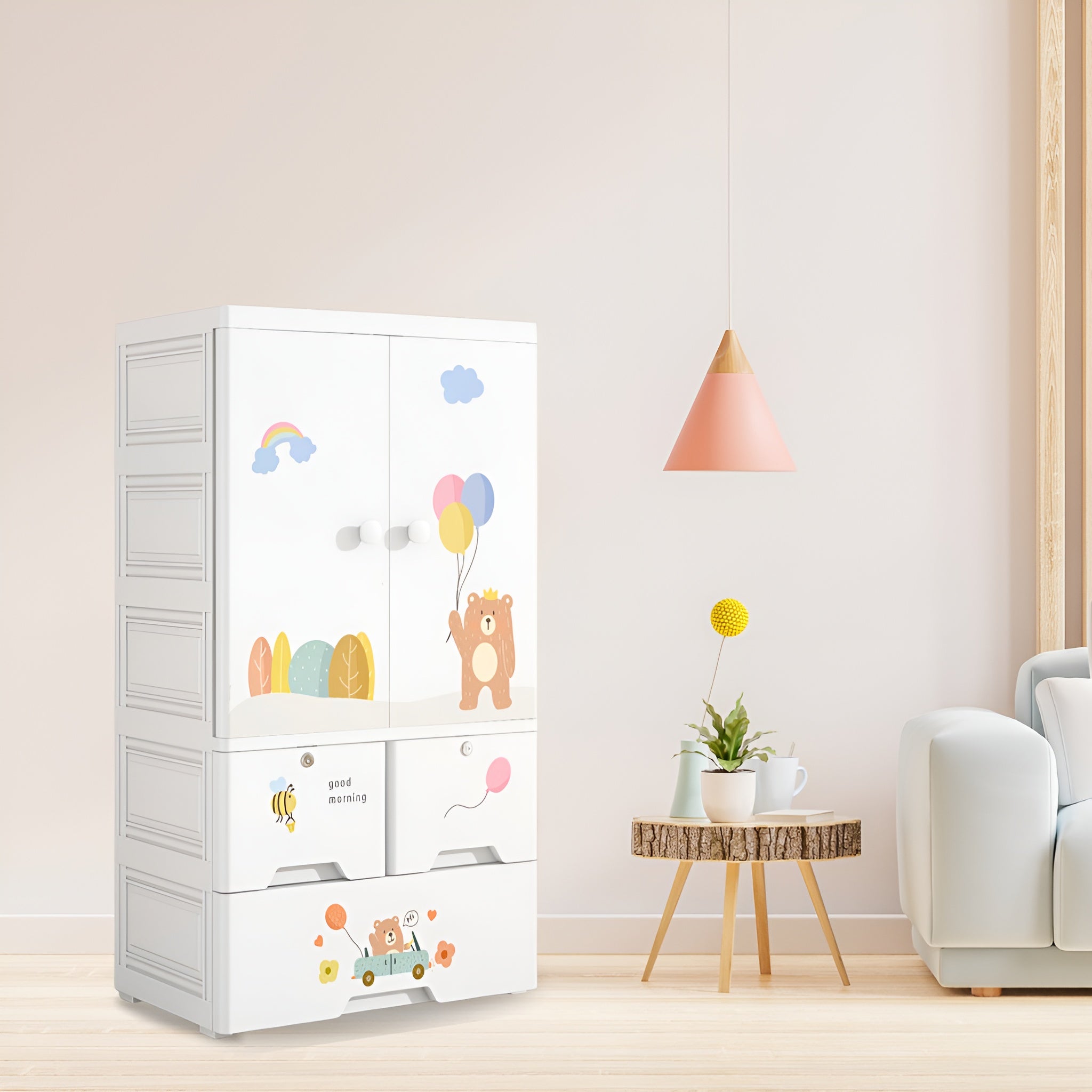 small_size_wardrobe_for_kids_clothes__Bear