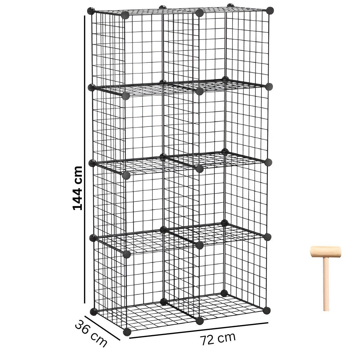 space-saving_8_cube_metal_wardrobe_for_bedrooms__Black