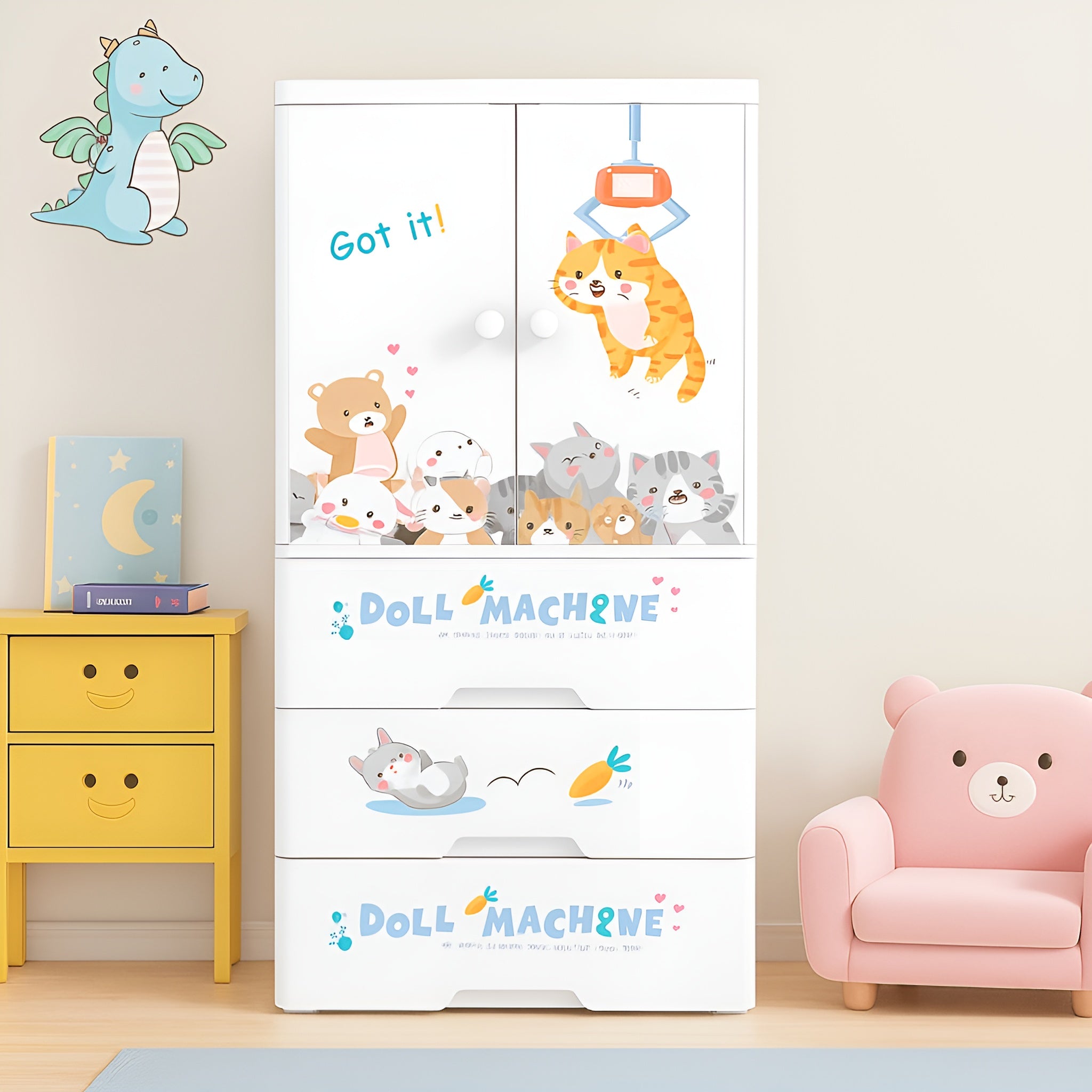 sturdy_plastic_kids_wardrobe_for_long-term_use__Doll