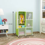 transparent_door_wardrobe_for_dorm_or_small_apartment__green
