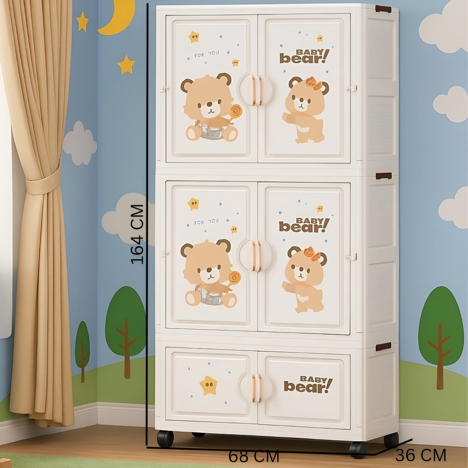 Baby bear cartoon wardrobe__70221 Bao Bao bear