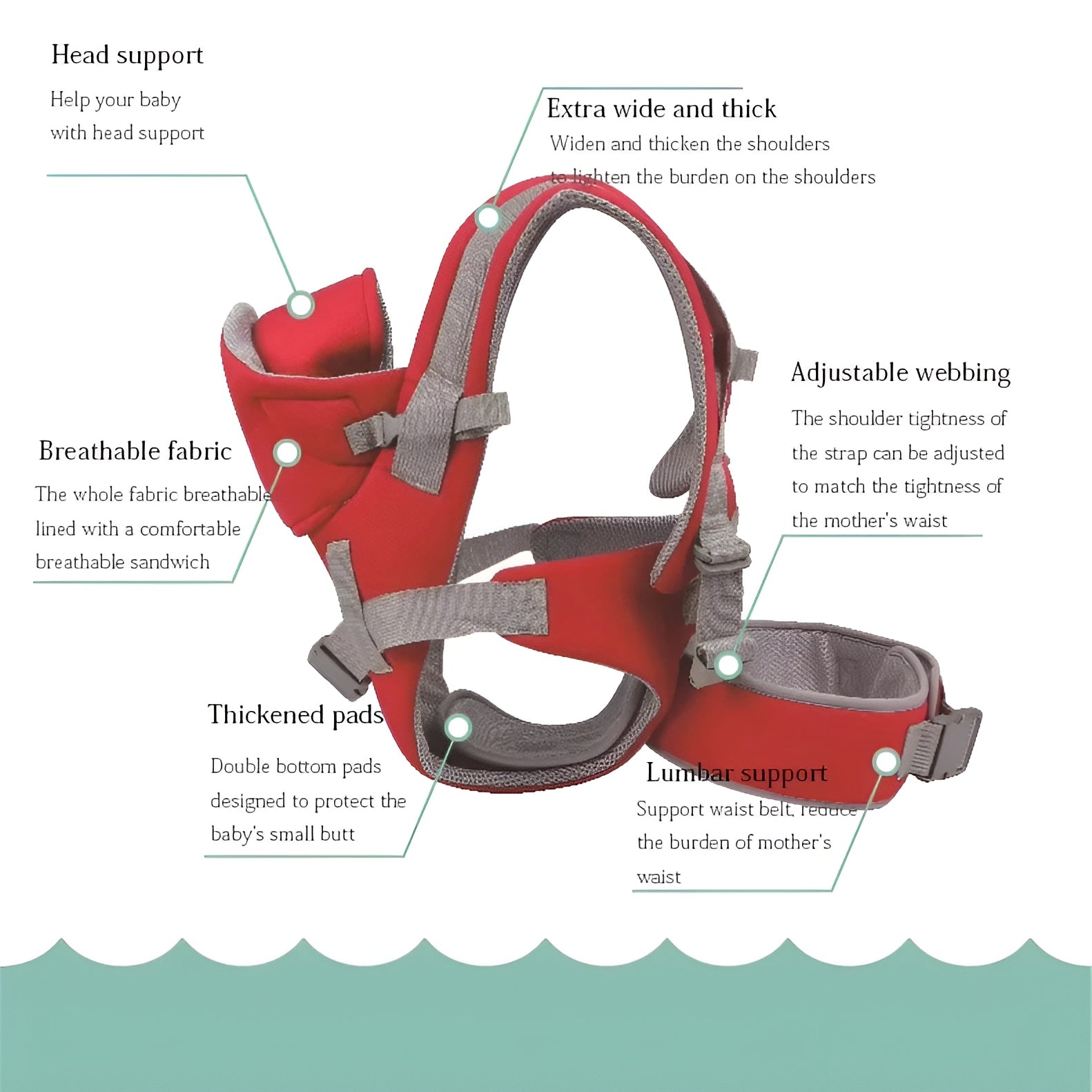 Baby_sling_with_breathable_mesh__Red