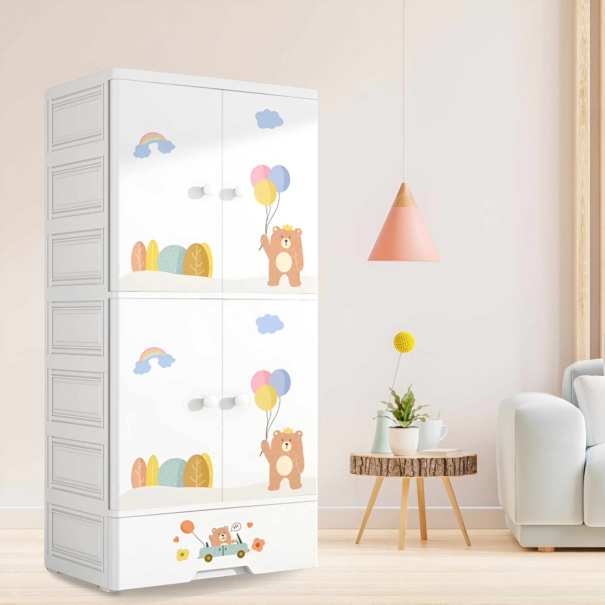 Bear cartoon kids wardrobe__Bear