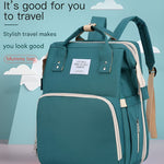 Black_unisex_baby_backpack_for_organized_and_comfortable_travel__Green