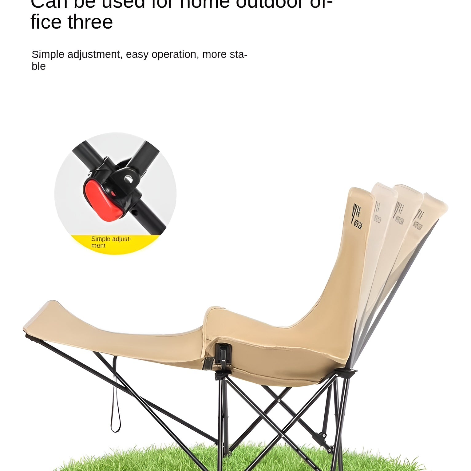 Camping Folding Lounge Chair__cream