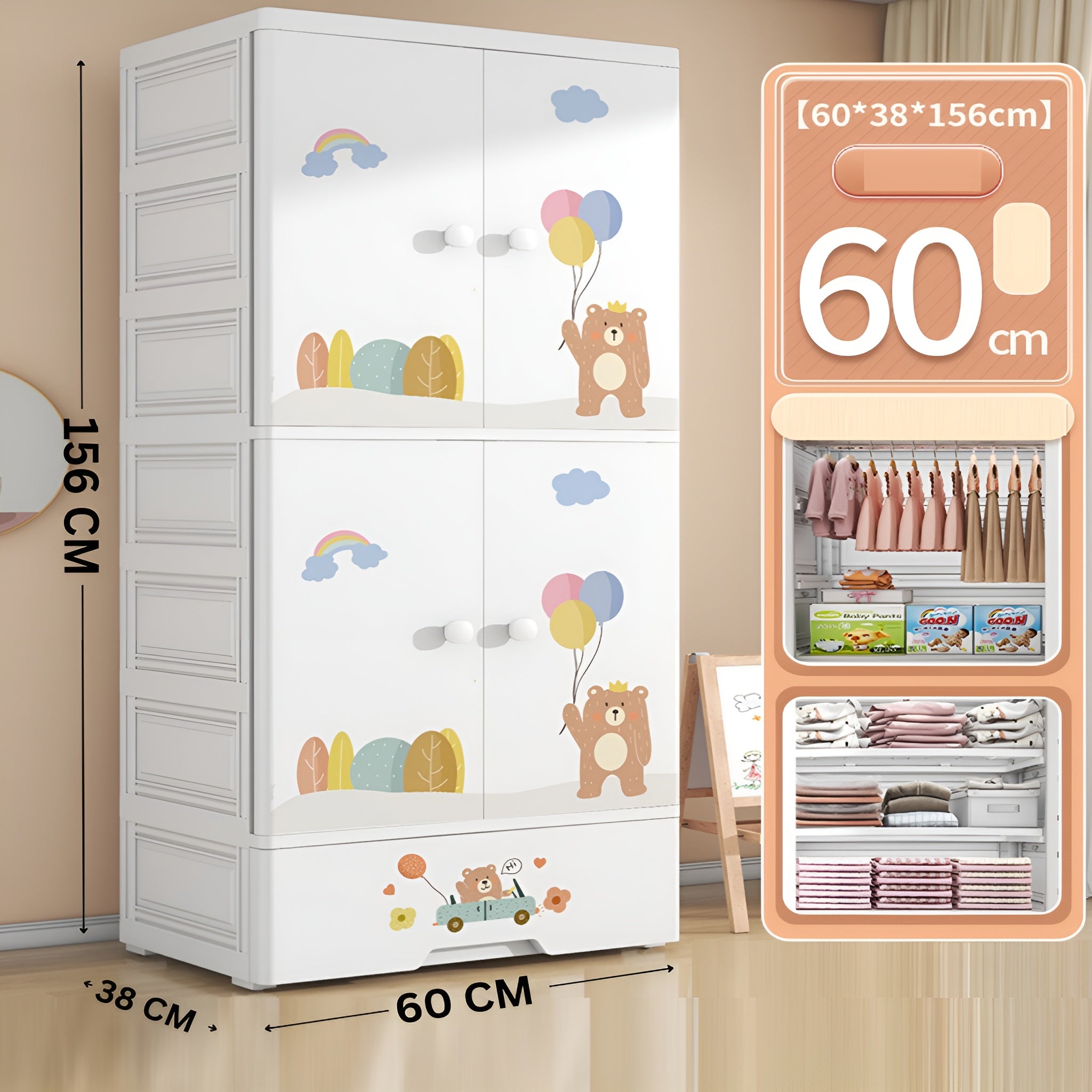 Doll theme wardrobe for girls__Bear