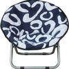 Foldable Velvet Moon Chair – Soft Padded Saucer Chair for kid's