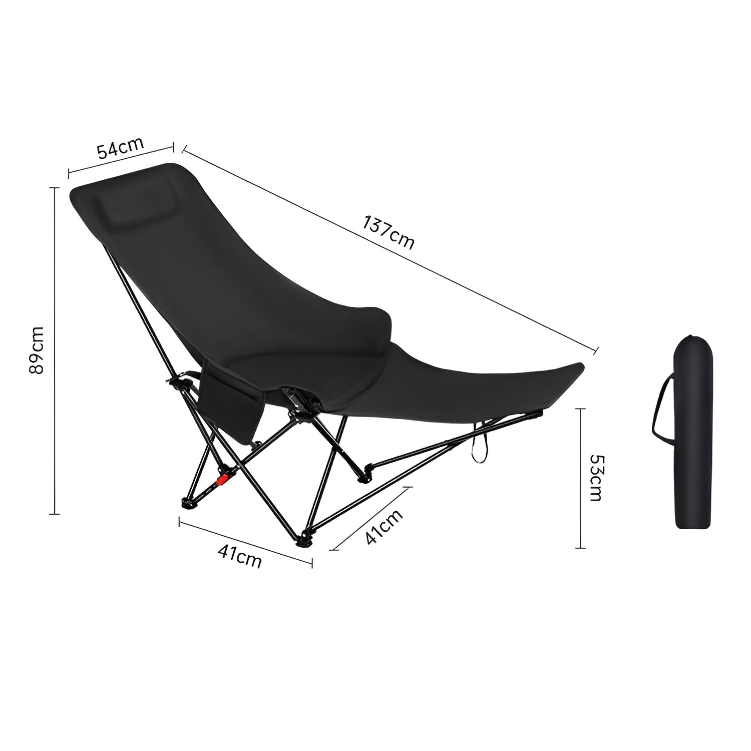Foldable Relaxing Chair for Home and Outdoor__black
