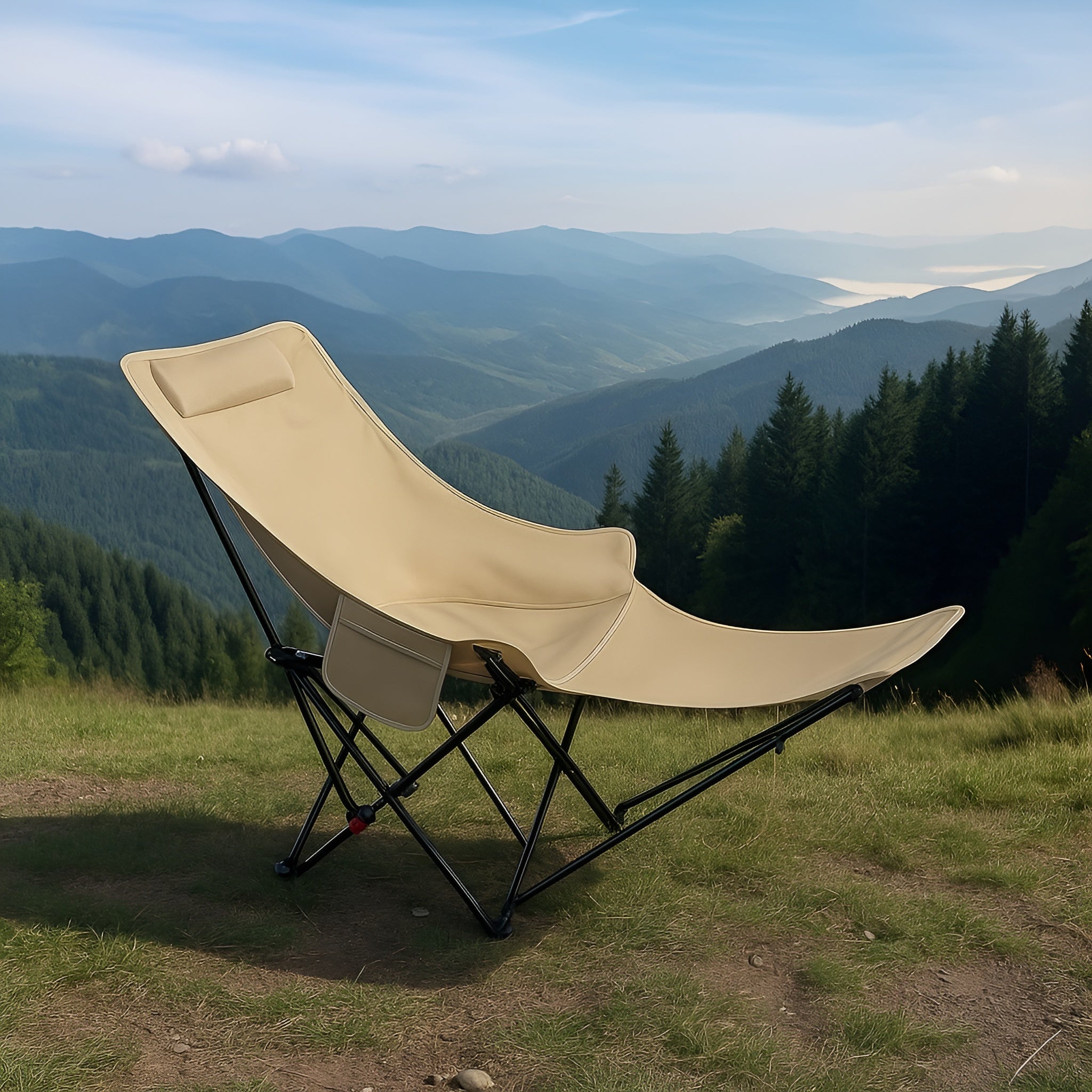 Folding Reclining Chair__cream