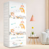 Cute Cartoon Kids Wardrobe Collection – Plastic Storage Cabinet for Kids Room (60 * 38 * 177 Cm)