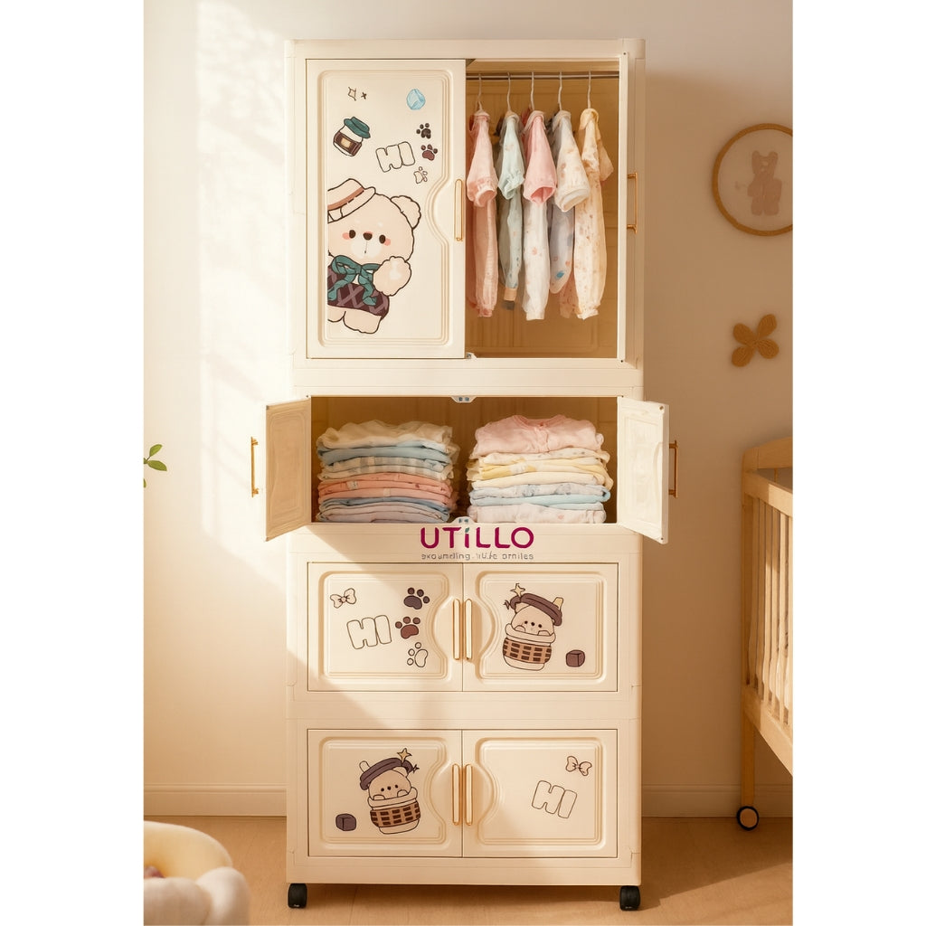 Kids_storage_almirah_with_cartoon_prints__Lollipop-Bear