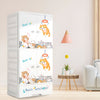 Cute Cartoon Kids Wardrobe – Spacious & Durable Storage Cabinet for Kids Room (60*38*156 CM)