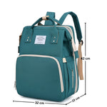 Multipurpose_diaper_organizer_backpack_with_front_storage_pockets__Green