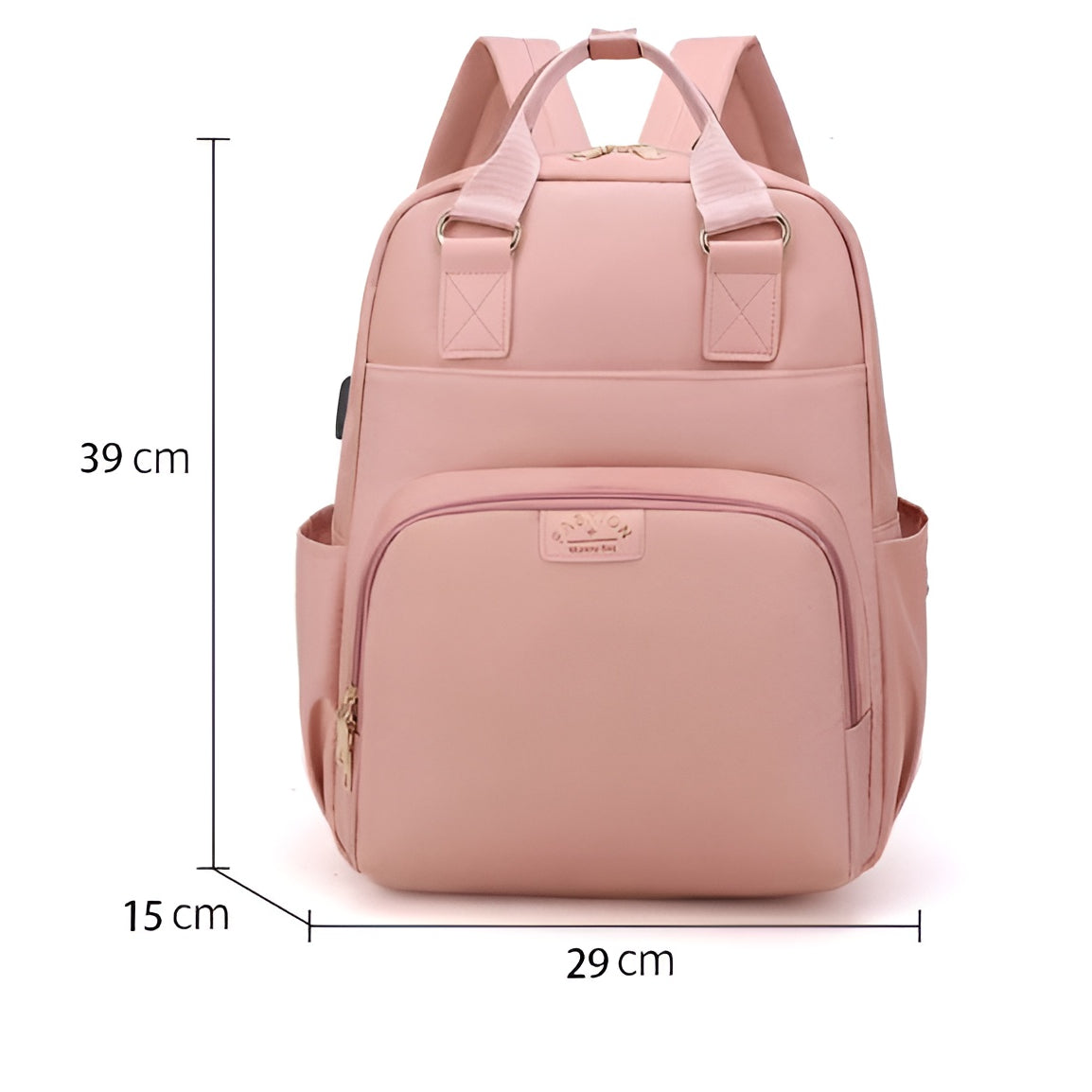 Portable_baby_diaper_organizer_backpack_with_trendy_design__Pink